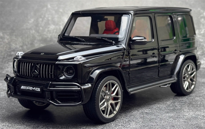 Almost Real Mercedes Benz G63 AMG 2022 55th Anniversary Commemoration Limited Edition 1008PCS ONLY Black - red interior 1:18 Car Pre-built Model view1