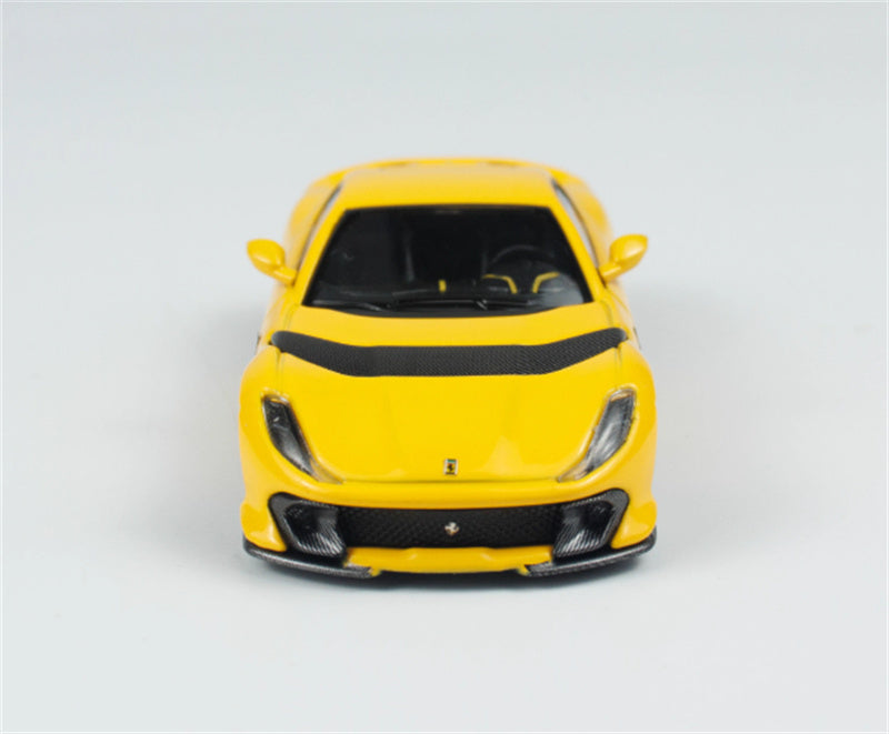 BBR MODELS Ferrari 812 Competizione Giallo Modena Yellow 1:64 Car Pre-built Model view7