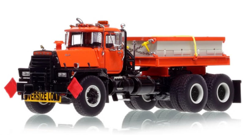 Heavy Haul Replicas Mack RD800 Double Axle Truck Orange/Black 1:50 Truck Pre-built Model