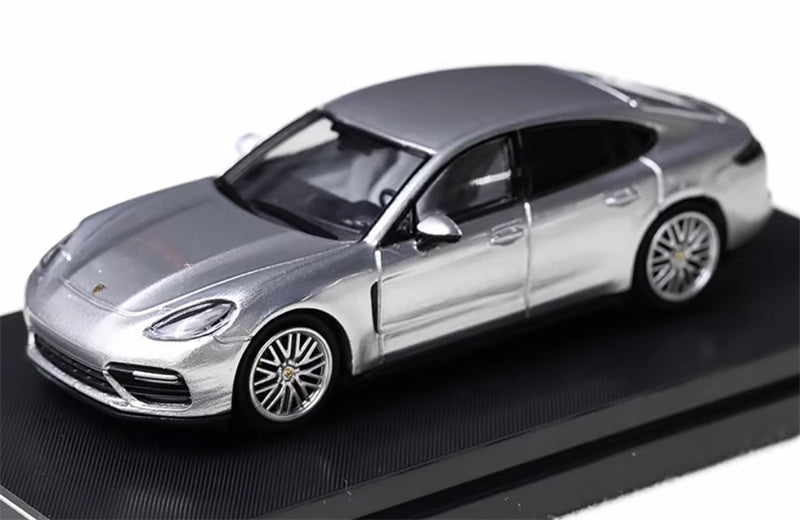 Furuya Porsche Panamera GT Silver Sedan Edition 1:64 car Pre-built Model view1