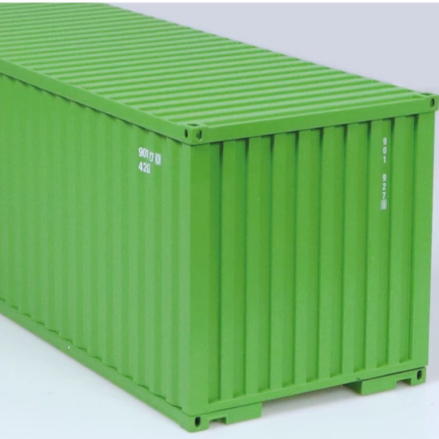 NZG 40 foot container Mercedes Benz trailer green 1:18 DIECAST Truck Lorry