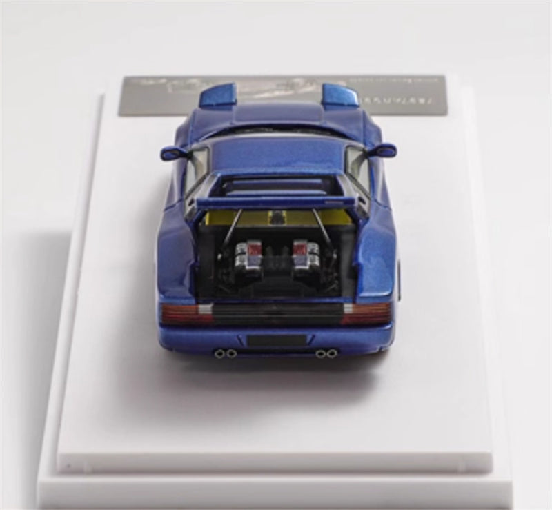 XF MODEL Ferrari Testarossa F110 supercar Blue 1:64 Car Pre-built Model view8