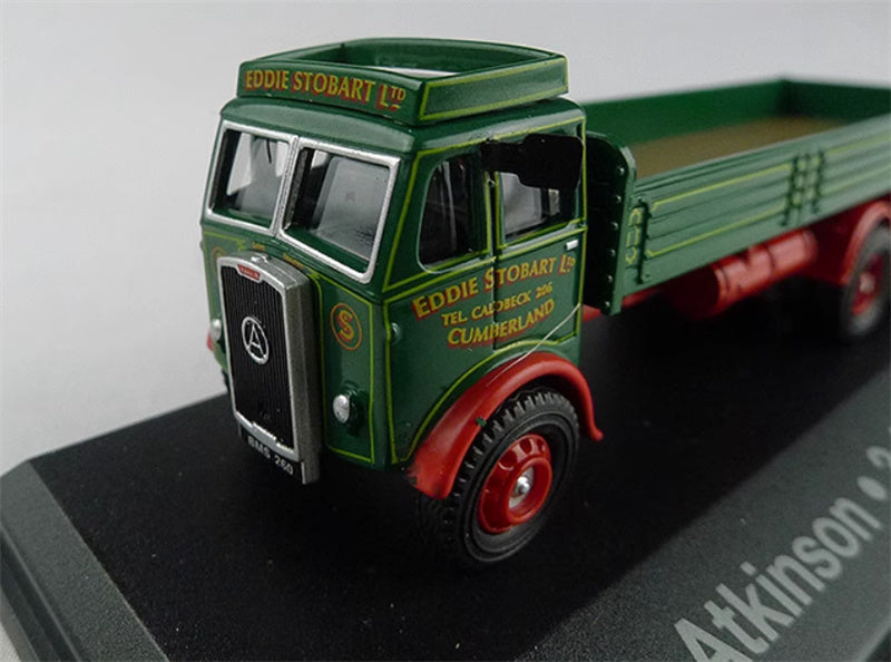 FLOZ Atkinson 3 Axle Dropside Pickup container truck Eddie Stobart army green 1:76 Truck Pre-built Model