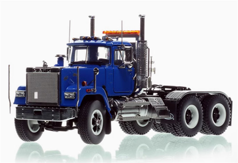 Heavy Haul Replicas Mack double axle heavy-duty tractor truck Blue/Black 1:50 Truck Pre-built Model