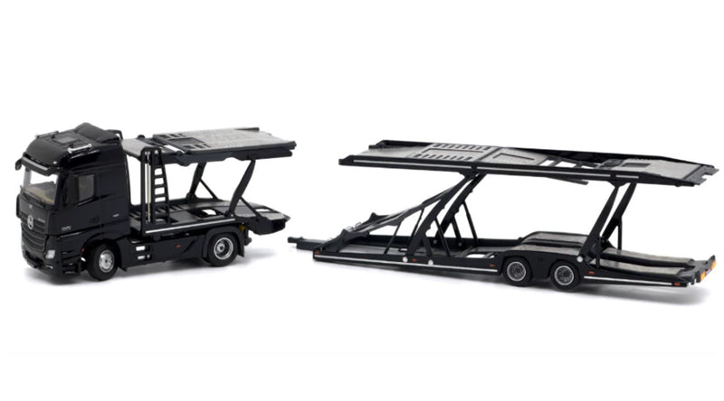1:64 Mercedes-Benz Actros Low top traditional mirror LHD  Black Unique Model x Tiny  DIECAST Model