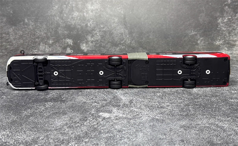 Beijing Public Transport Xiaohongyu 1 Road Yinlong articulated bus New Pioneer Edition 1:64 Bus Pre-built Model view4