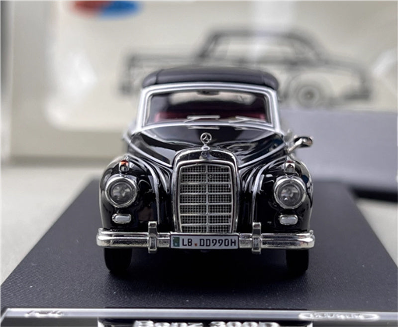 SEEKER Mercedes Benz 300D Adenauer W189 1959 convertible Soft top Black 1:64 Car Pre-built Model view8