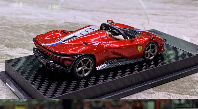 1:43 BBR MODELS Ferrari SP3 Daytona Rosso Fuoco Gloss stripe LTD 37PCS view4
