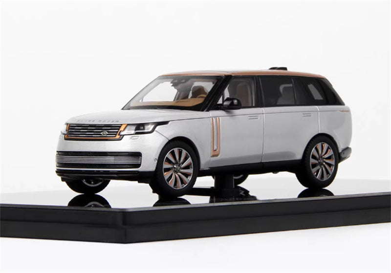 1:43 Land Rover Range Rover Honor Genesis 2022 Silver - Gold Top  LCD MODELS Extended Edition DIECAST Car Model
