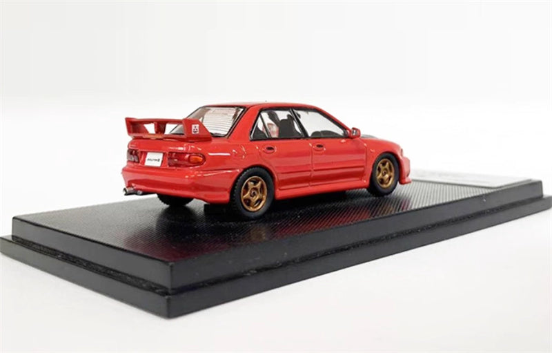 mymodelcollect Mitsubishi Lancer EVO III modified version Red carbon cover Limited Edition 999PCS ONLY 1:64 Car Pre-built Model view5