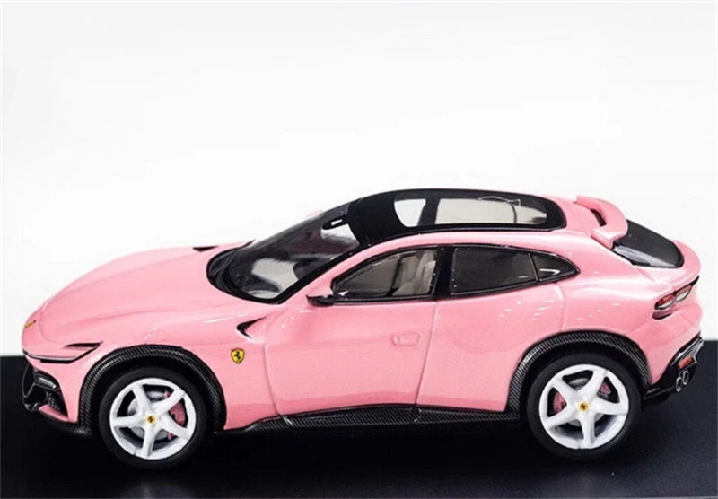 Funny Model Ferrari Purosangue V12 FUV Metallic Pink SUV 1:64 car Pre-built Model view3