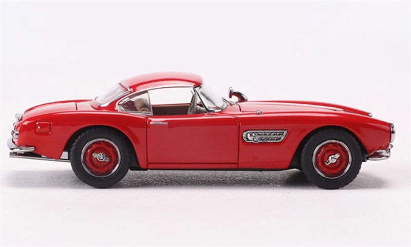 GFCC BMW 507 Roadster Retro Car 1957 Red Convertible hardtop 1:64 car Pre-built Model view3
