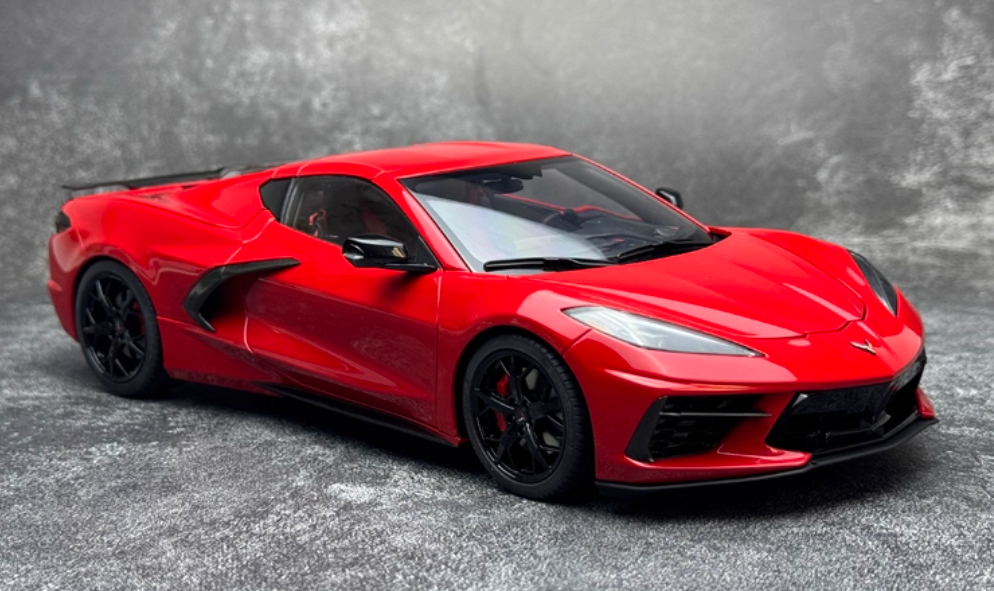 AUTOART Corvette C8 STINGRAY Z51 Red 1:18 Car Pre-built Model view3