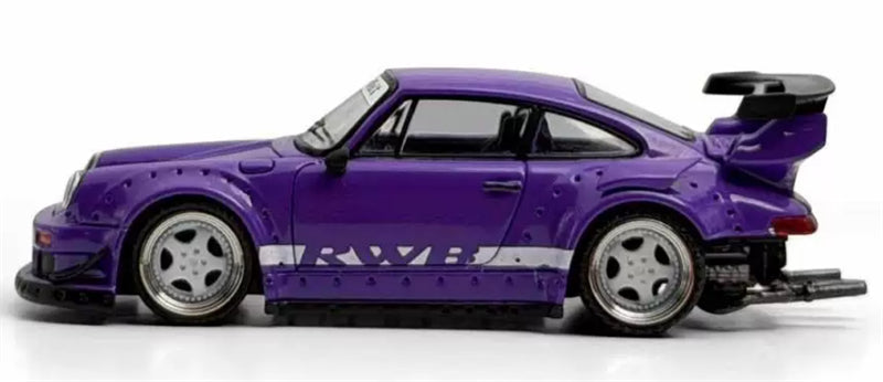 1:64 Porsche RWB 930 purple Model model DIECAST Civil Car Model