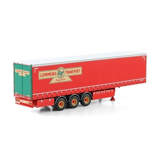 1:50 LEMMENS 3 AXLE CURTAINSIDE WSI Red DIECAST Model