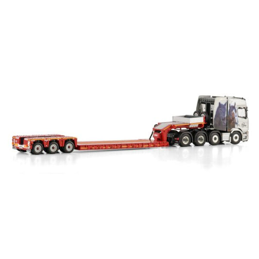 1:50 SCANIA Esser Schwertransporte R CR20H 8X4 EURO PX LOW LOADER 3 AXLE WSI Diecast Model