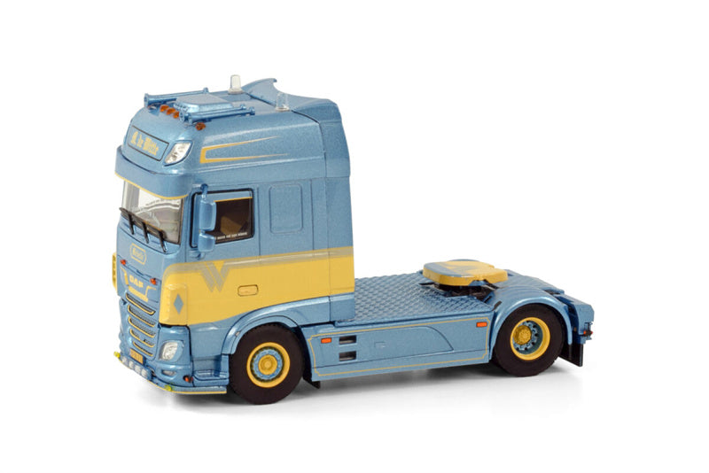 WSI DAF XF SUPER SPACE CAB MY2017 4X2 M. DE WITTE 1/50 Truck Pre-built Model
