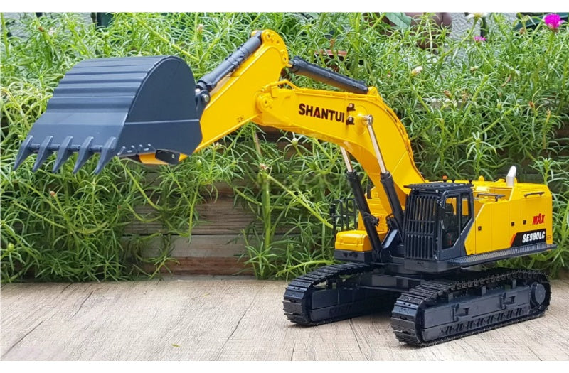 SHANTUI SE980LC Large-Scale Mining Excavator Yellow 1:35 Truck Pre-built Airliner Model Display view2