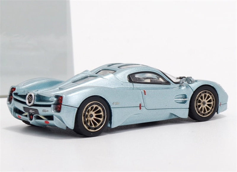 RHINO MODEL Pagani Utopia Ice Blue Supercar 1:64 car Pre-built Model view4
