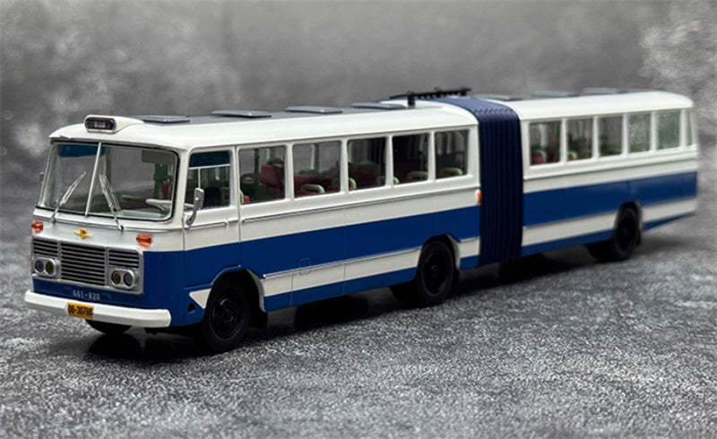 AUTO-GLIMPSE Shanghai Bus SK661 articulated trolley bus Royal Blue 217 Road Low rated version (flat peak type) 1974-1988 1:64 Bus Pre-built Model view1
