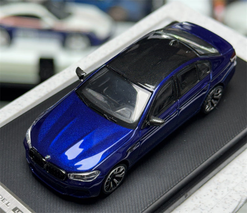 1:64 BMW M5 F90 Metallic Blue MJ Model Limited Edition 999PCS ONLY DIECAST Civil Car Model