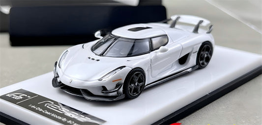 1:64 Koenigsegg Regera Pearlescent White SC ART DIECAST Civil Car Model