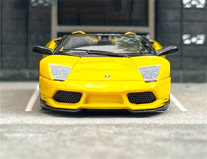 Phantom Knight Lamborghini Miura LP640 sports car Limited Edition 999PCS ONLY Convertible yellow 1:64 Car Pre-built Model view8