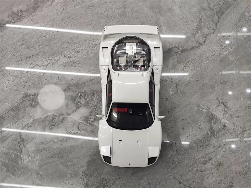 KYOSHO F40 Ferrari Car White 1:18 DIECAST CAR