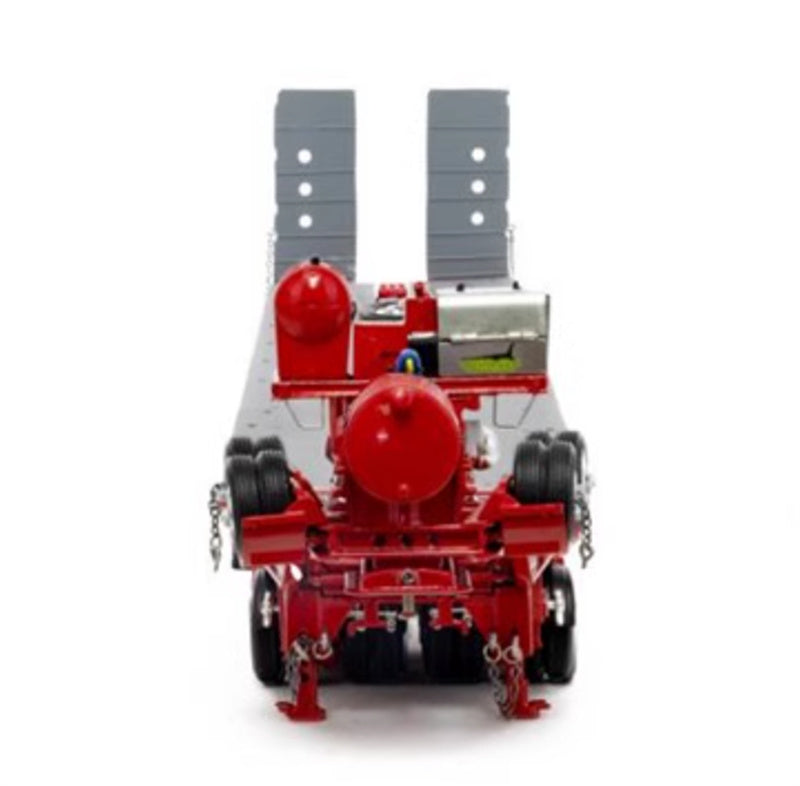 Drake  ROSSO RED 2X8 DOLLY + 7X8 STEERABLE LOW LOADER 1:50 Truck Pre-built Model