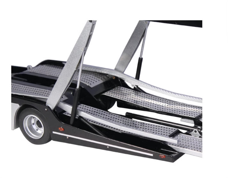NZG Mercedes Benz Actros Lohr Black + double-layer trailer KIT 1:18 DIECAST Truck Lorry