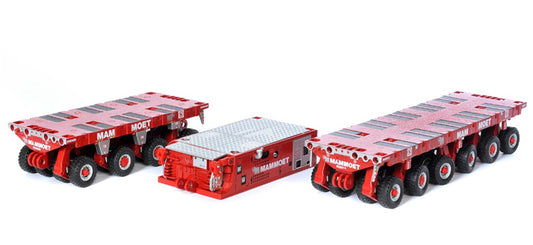 MAMMOET SPMT combined transport module set 1:50 Truck Pre-built Model