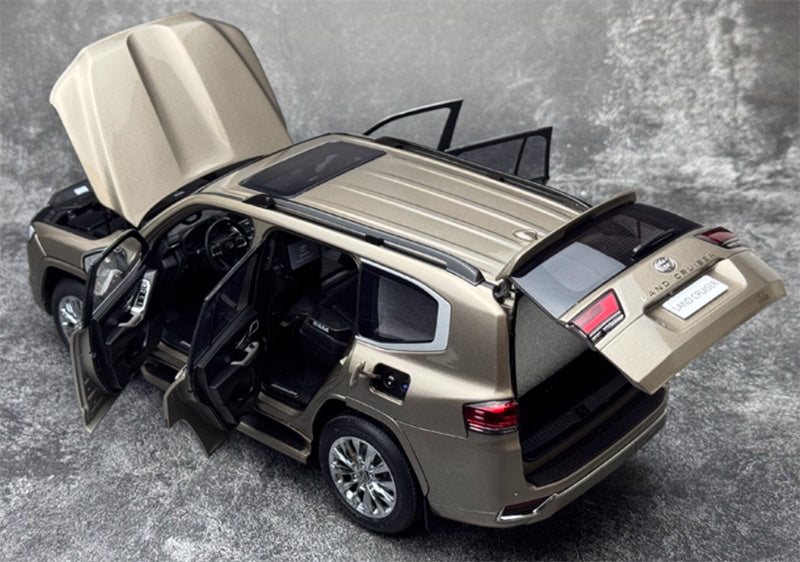 LCD-MODELS Toyota Land Cruiser LC300 ZX SUV gold 1:18 Car Pre-built Model view5