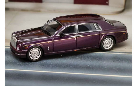 1:64 ROLLS-ROYCE Phantom VII  Purple gold waistline SW   DIECAST Model