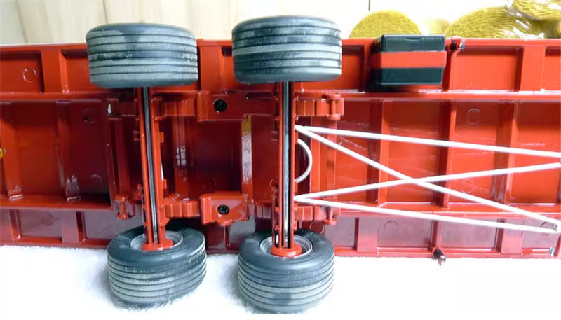 REPLICAGRI MAUPU PLATEAU ROUGE + 30 BALLES DE PAILLE Plastic hay bales 1:32 Truck Accessories Pre-built Model