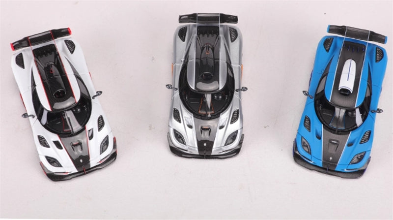 VMB Koenigsegg One 1 Tricolor Commemorative Edition Set Limited Edition 299PCS ONLY 1:64 car Pre-built Model view5