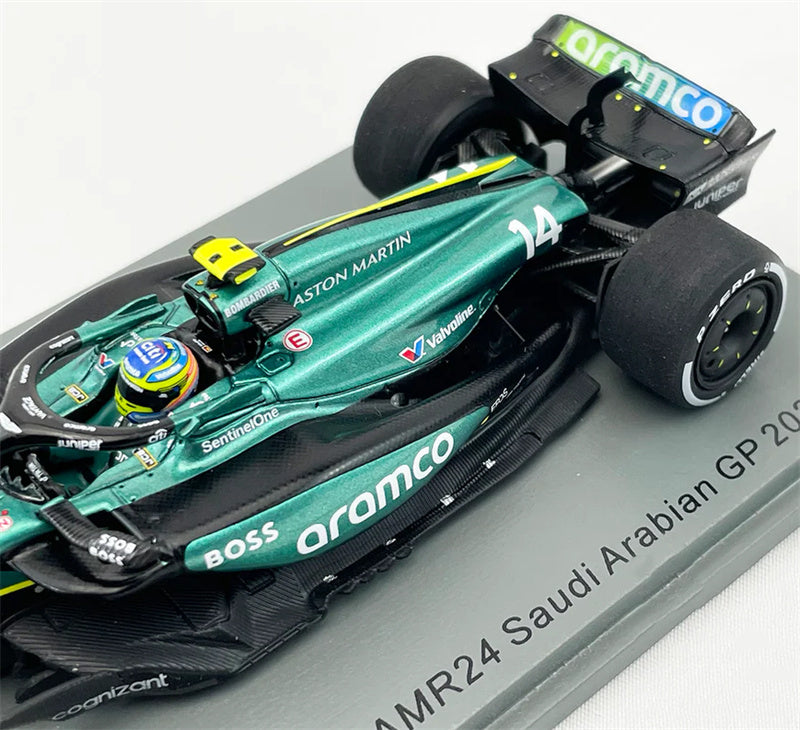Spark Aston Martin Aramco AMR24 Saudi Arabian GP 2024 ALONSO 1:43 Car Model view7
