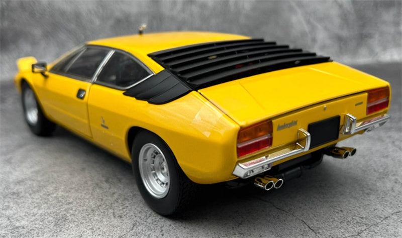 Kyosho Lamborghini Urraco Yellow Supercar No tail version 1:18 Car Pre-built Model view5