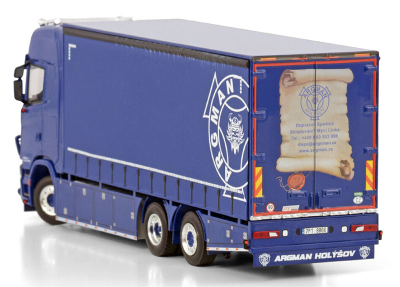 WSI  SCANIA S HIGHLINE CS20H 6X2 TAG AXLE RIGED TRUCK CURTAINSIDE - 3 AXLE Argman s.r.o. 1:50 Truck Pre-built Model