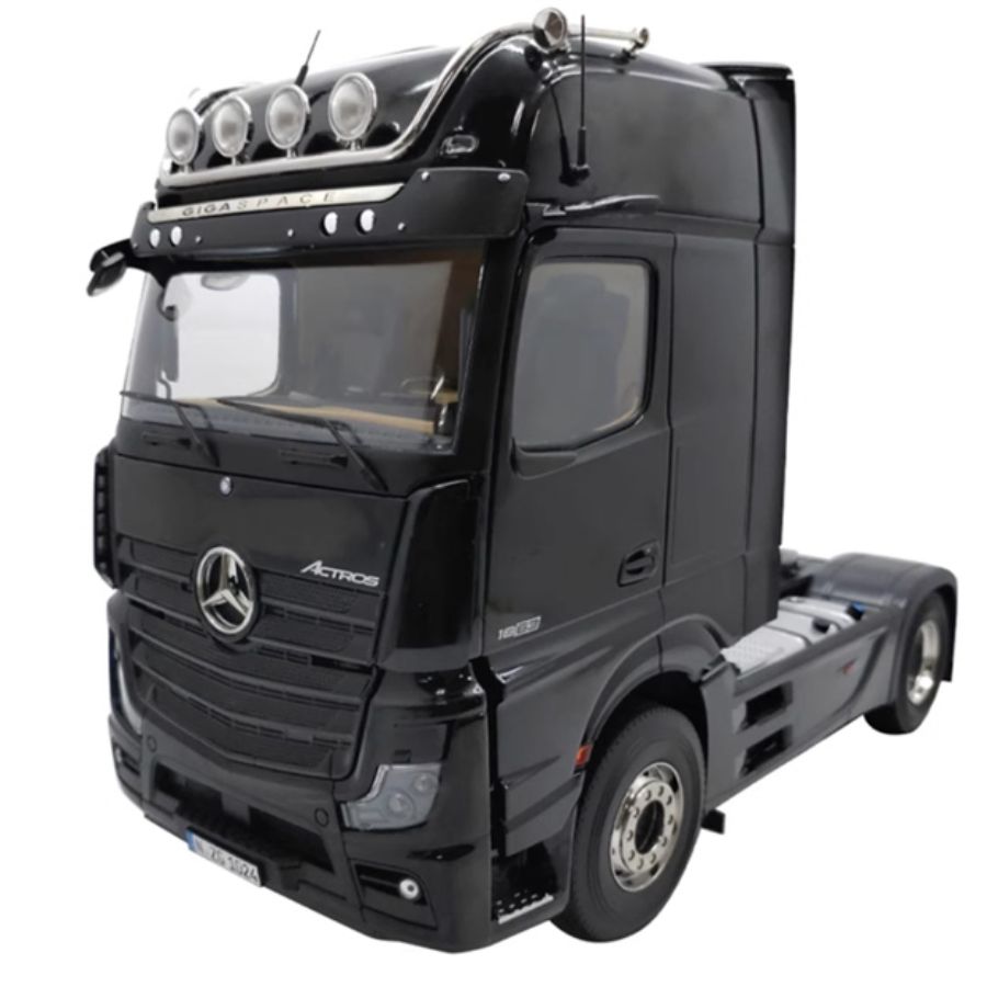 NZG Mercedes Benz Actros Lohr Black + double-layer trailer KIT 1:18 DIECAST Truck Lorry