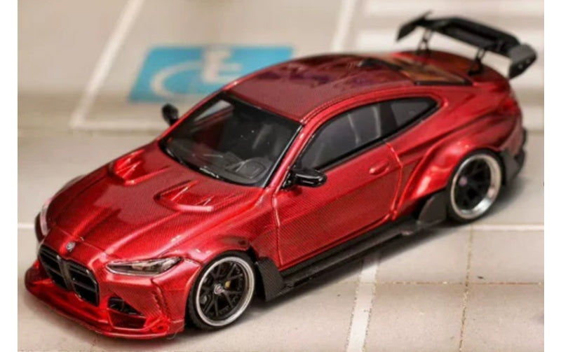 1:64 BMW M4 G82  All carbon red SW  Limited Edition DIECAST Model