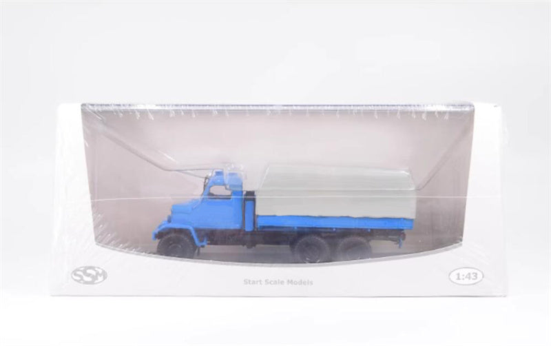 StartScaleModels Russian PRAGA-V3S civilian flatbed truck blue 1:43 Truck Pre-built Model