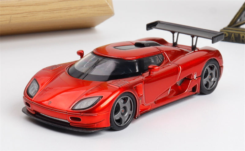 Autobots Models Koenigsegg CCGT Open Cover Edition Transparent Red 1:64 Car Pre-built Model view1