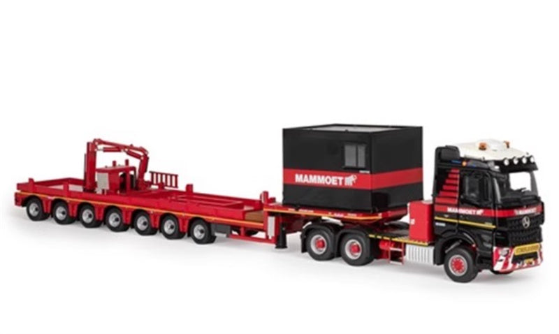 Mammoet 6X4 Nooteboom AC700 ballast flatbed trailer 1:50 Truck Pre-built Model
