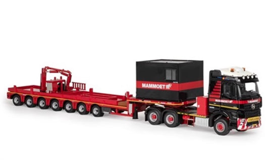 Mammoet 6X4 Nooteboom AC700 ballast flatbed trailer 1:50 Truck Pre-built Model