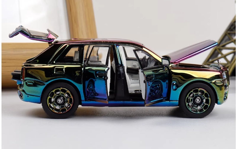 1:64 Rolls-Royce Cullinan Chrome Plated DCM BB Wheel Limited 300 pcs DIECAST Car Model
