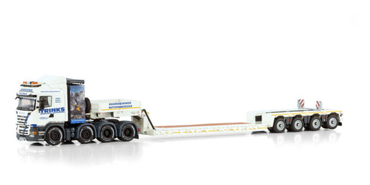 WSI  SCANIA R6 8X4 STREAMLINE HIGHLINE EURO LOW LOADER PENDEL X - 4 AXLE Trinks 1:50 Truck Pre-built Model