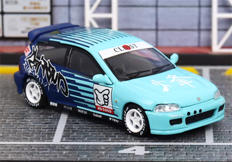 SW Honda Civic EG6 Feijin Coating Limited Edition 499PCS ONLY 1:64 Car Pre-built Model view8