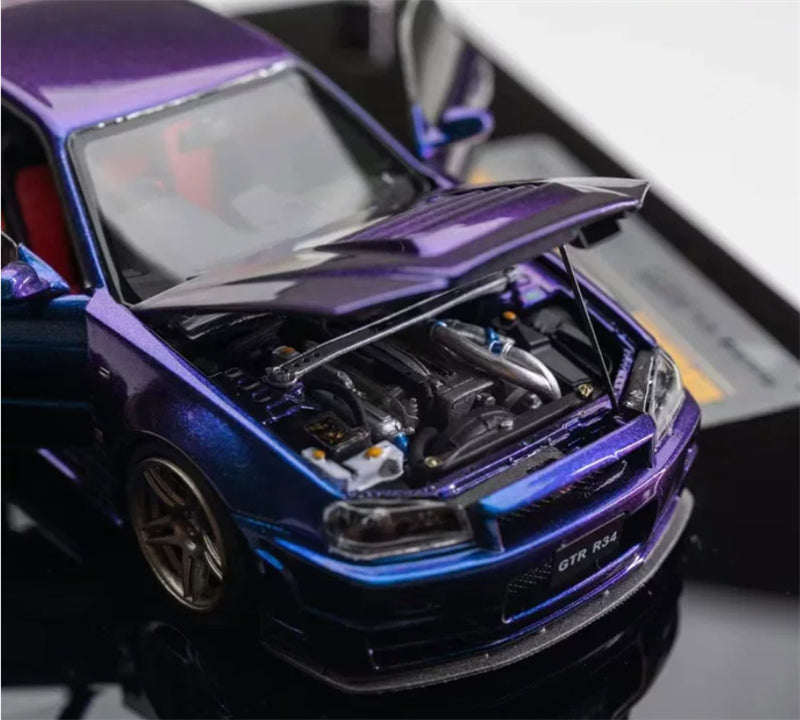 1:43 Nissan GT-R R34 Z Tune  chameleon PGM x onemodel Deluxe Edition Limited Edition 688PCS ONLY DIECAST Model
