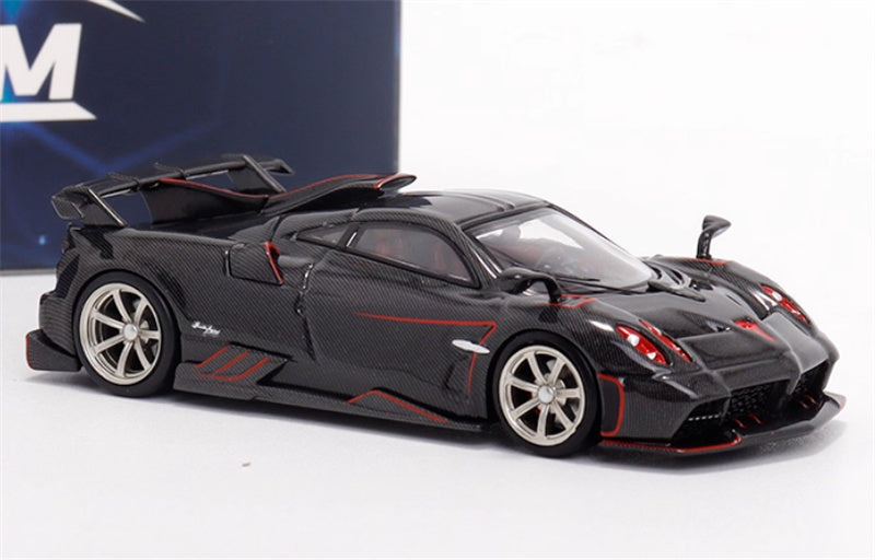 XF MODEL Pagani Imola supercar Black carbon 1:64 Car Pre-built Model view5