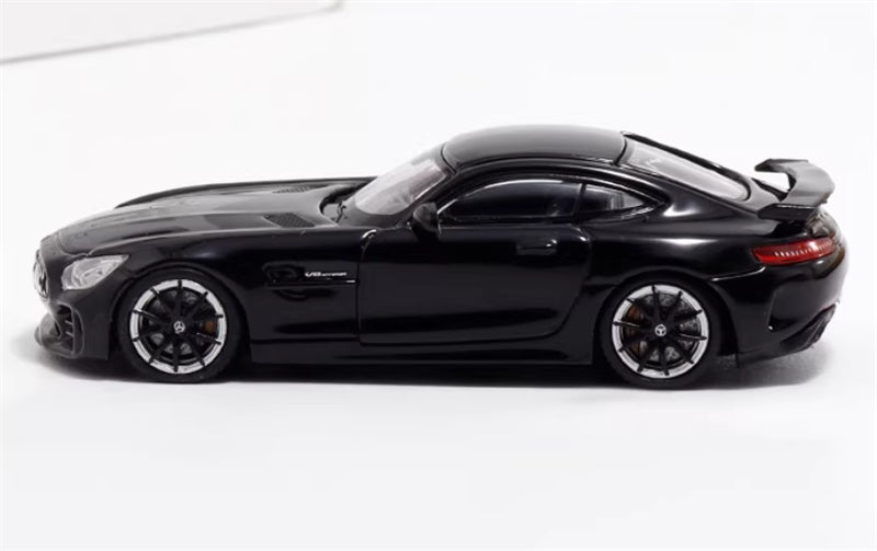 MJ Model 2017 Mercedes AMG GTR C190 First Generation Supercar glossy black 1:64 Car Pre-built Airliner Model Display view3
